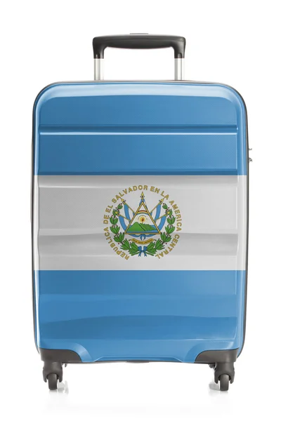 Kufr s národní vlajkou series - El Salvador — Stock fotografie