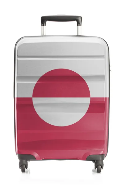 Βαλίτσα με εθνική σημαία σειρά - Γροιλανδίας — Φωτογραφία Αρχείου