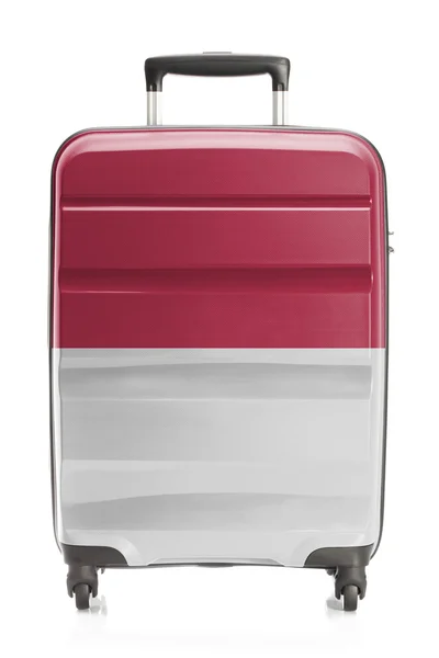 Suitcase with national flag series - Indonesia — Stock Photo, Image