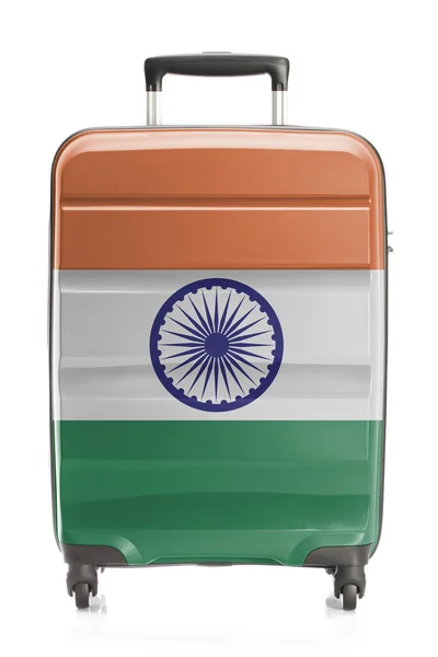 Suitcase with national flag series - India — Stock Photo, Image