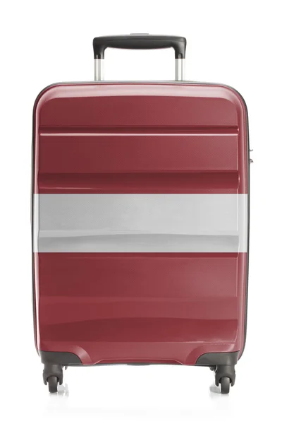 Koffer met nationale vlag serie - Letland — Stockfoto