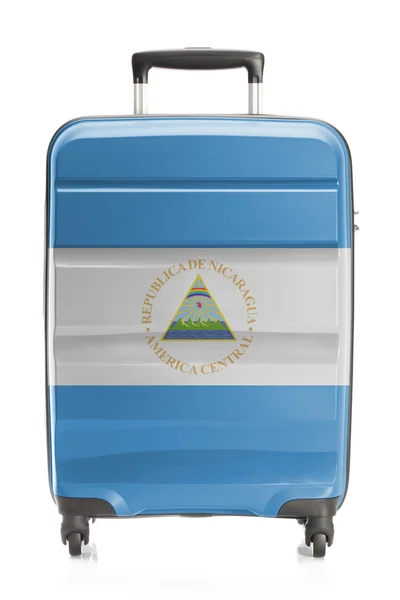 A nemzeti zászló sorozat - Nicaragua bőrönd — Stock Fotó