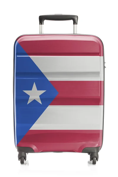 Maleta con serie de bandera nacional - Puerto Rico — Foto de Stock