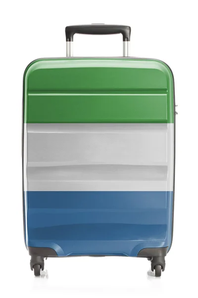 Suitcase with national flag series - Sierra Leone — Stock Photo, Image