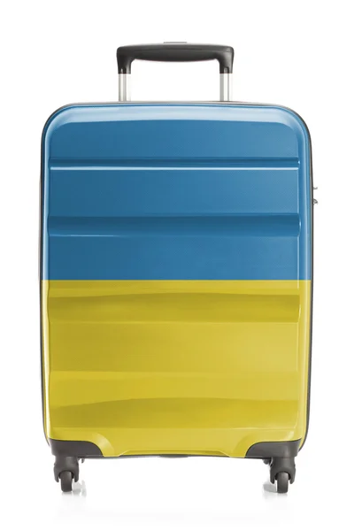 Чемодан с национальным флагом серии - Украина — стоковое фото