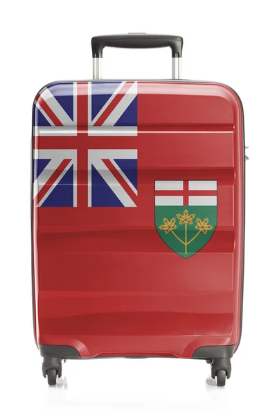 Чемодан с канадской территории и провинции флаг серии - Онтарио — стоковое фото