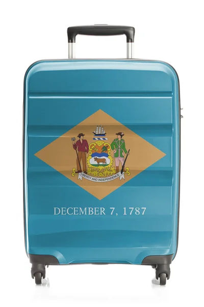 Suitcase with US state flag series - Delaware — Stock Photo, Image