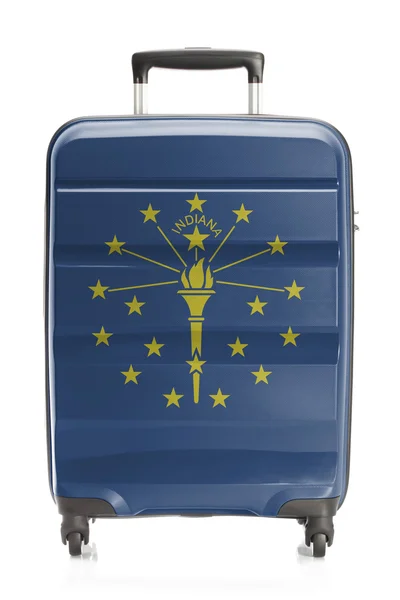 Valise avec nous indiquer la série des drapeaux - Indiana — Photo