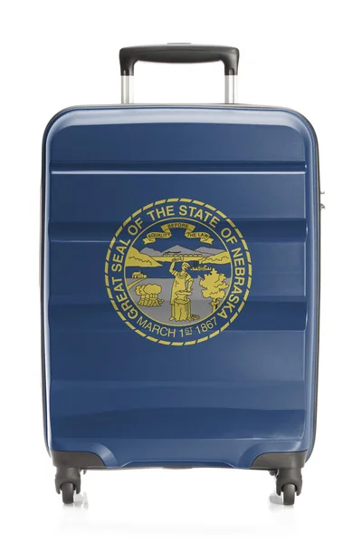 Suitcase with US state flag series - Nebraska — Stock Photo, Image