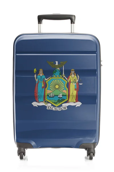 Suitcase with US state flag series - New York — Stock Photo, Image
