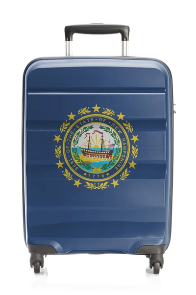 Suitcase with US state flag series - New Hampshire — Stock Photo, Image