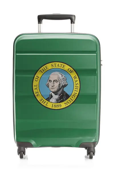 Suitcase with US state flag series - Washington — Stock Photo, Image