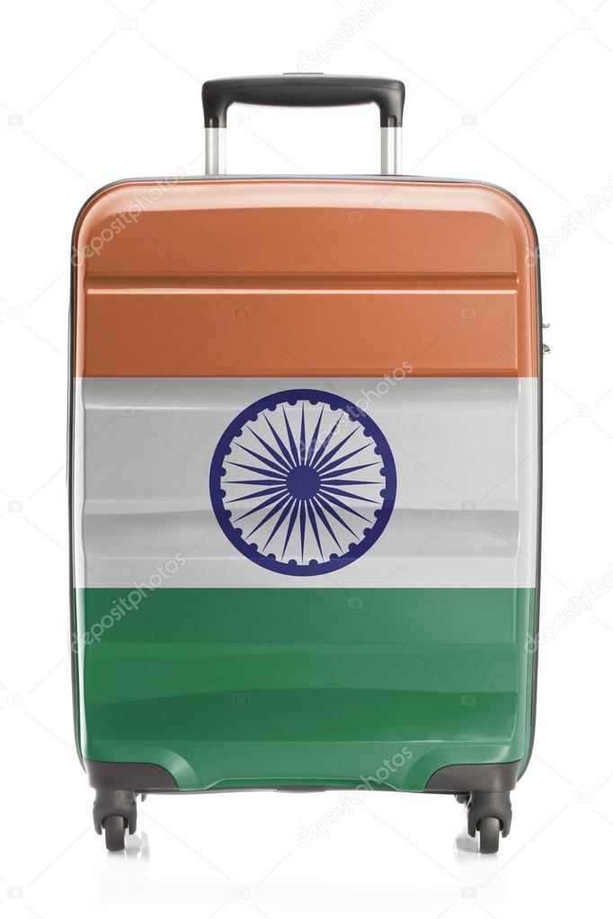 Suitcase with national flag series - India