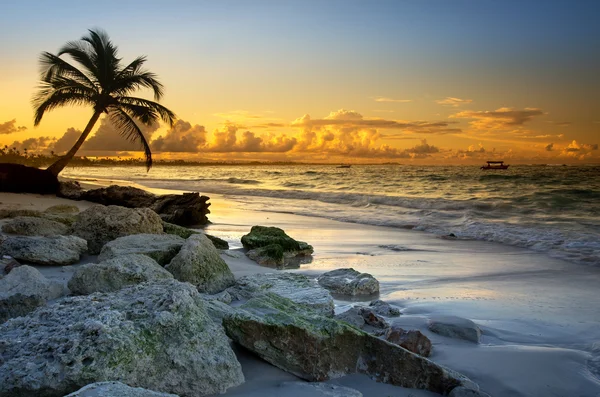 Atardecer en Punta Cana — Foto de Stock