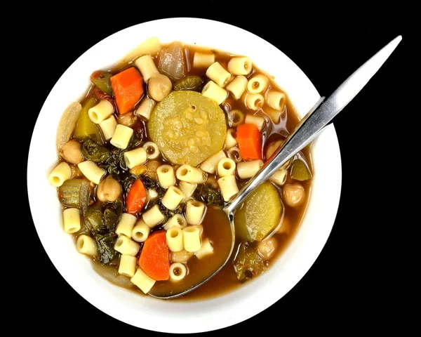 Мінестроне суп — стокове фото