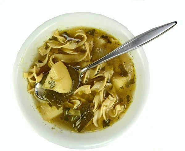 Sopa de batata e alho-poró — Fotografia de Stock