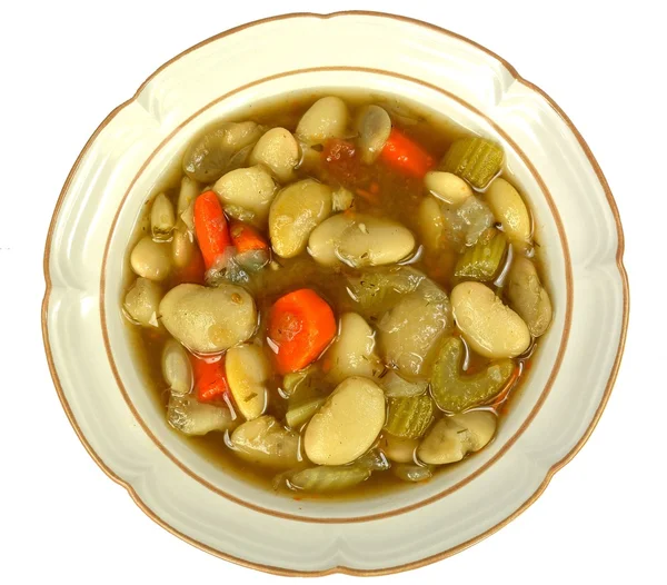 Sopa de feijão lima — Fotografia de Stock
