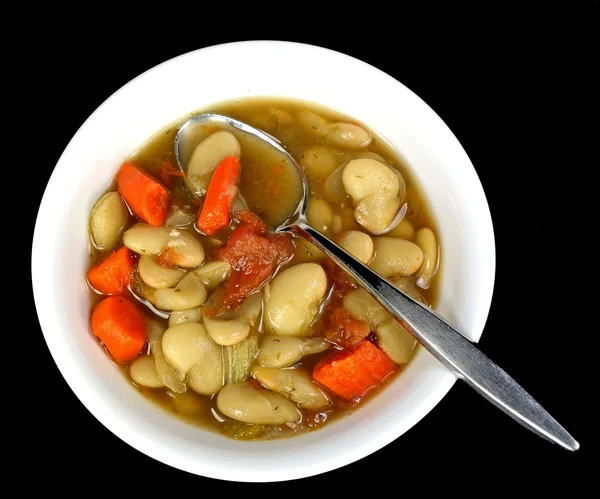 Sopa de feijão lima — Fotografia de Stock