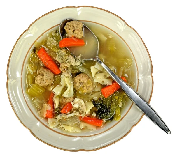 Italian wedding soup — Stock Photo, Image