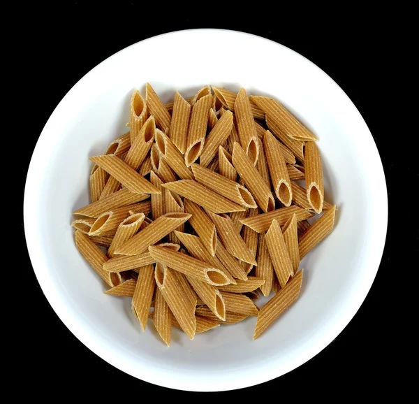 全粒小麦のペンネパスタ — ストック写真