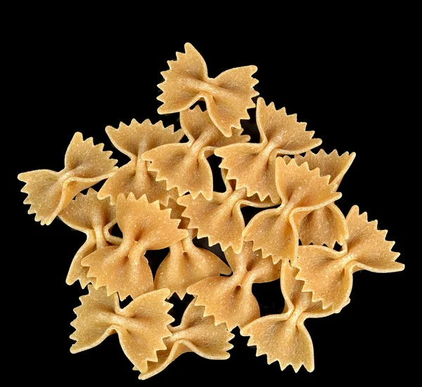 Teljes kiőrlésű farfalle tészta — Stock Fotó