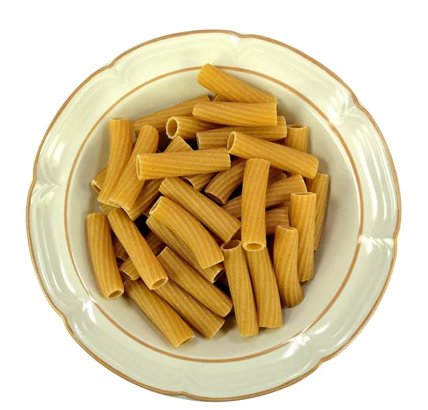 Rigatoni pasta integrale — Foto Stock