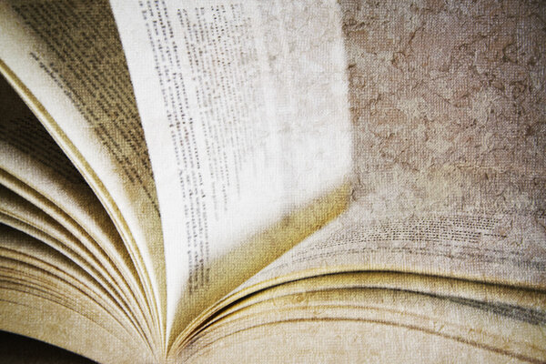 Old book with aged effect texture