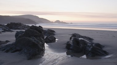 Atlantik kıyısında günbatımı