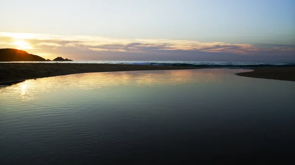 Захід сонця на атлантичному узбережжі — стокове фото