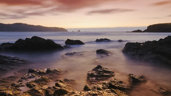 Захід сонця на атлантичному узбережжі — стокове фото
