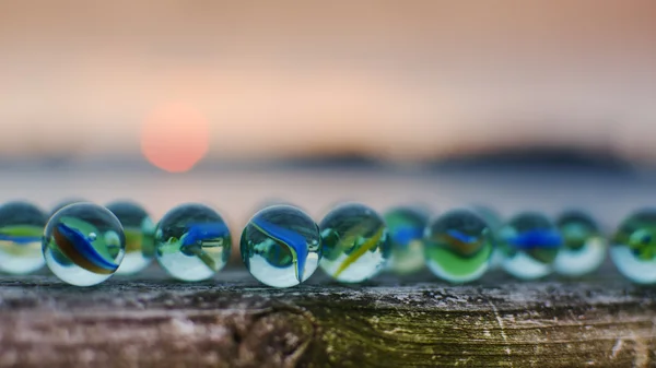 Glass marbles — Stock Photo, Image