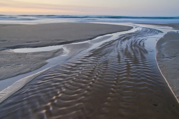 Zonsondergang op de Atlantische kust — Stockfoto