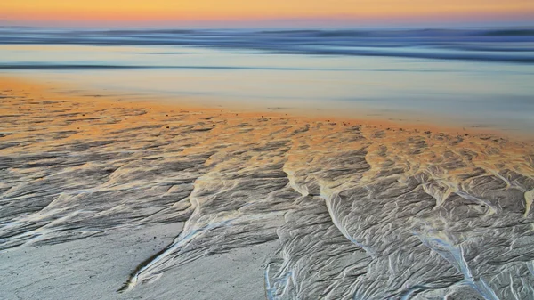 Zonsondergang op de Atlantische kust — Stockfoto