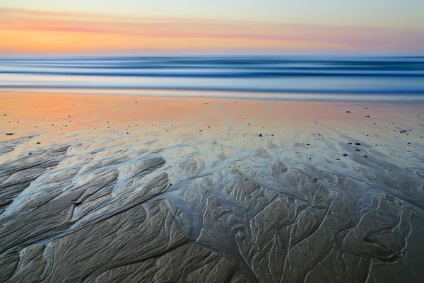 Pôr do sol na costa atlântica — Fotografia de Stock