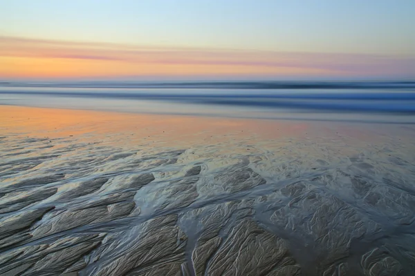 Puesta de sol en la costa atlántica — Foto de Stock