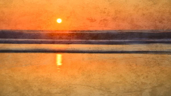 Sonnenuntergang an der Küste — Stockfoto