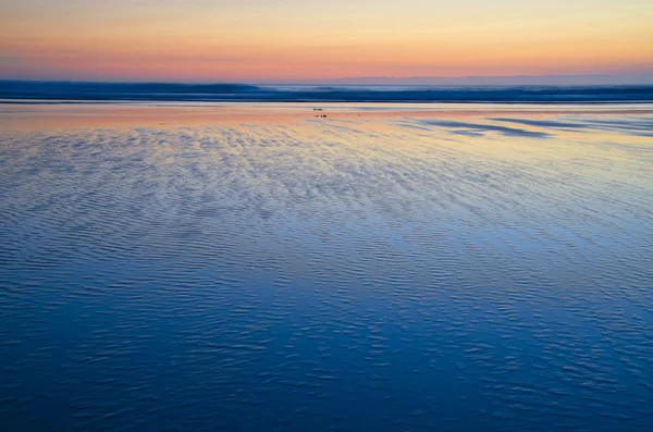 Pôr do sol na costa atlântica — Fotografia de Stock