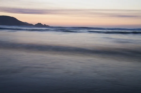 Pôr do sol na costa atlântica — Fotografia de Stock