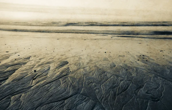 Západ slunce na pobřeží Atlantského oceánu — Stock fotografie