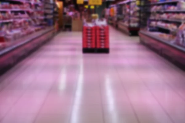 Supermarket in blurry — Stock Photo, Image