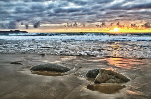 Sunset on the coast — Stock Photo, Image