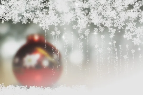 Jul snöflingor bakgrund Stockfoto