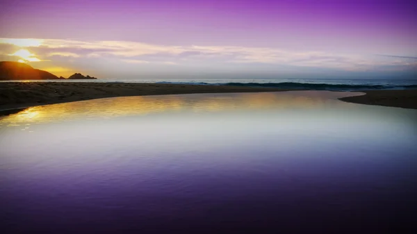 Закат на атлантическом побережье . — стоковое фото