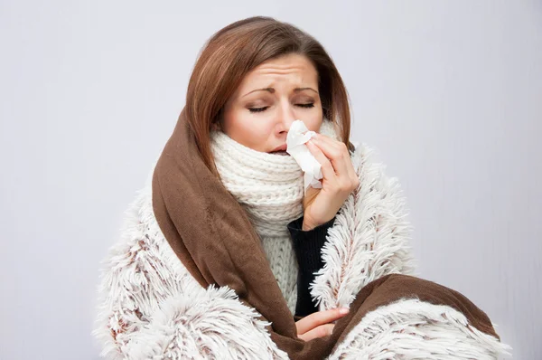 Painful Mouth Symptoms and the Flu | Stock Photo