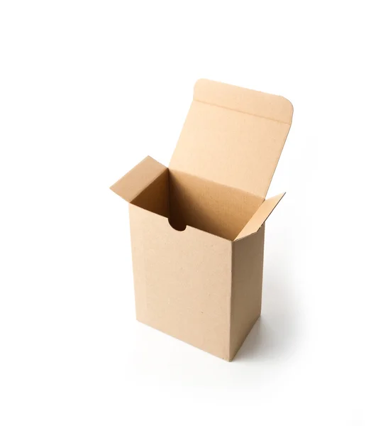 Caja de cartón marrón Imágenes de stock libres de derechos