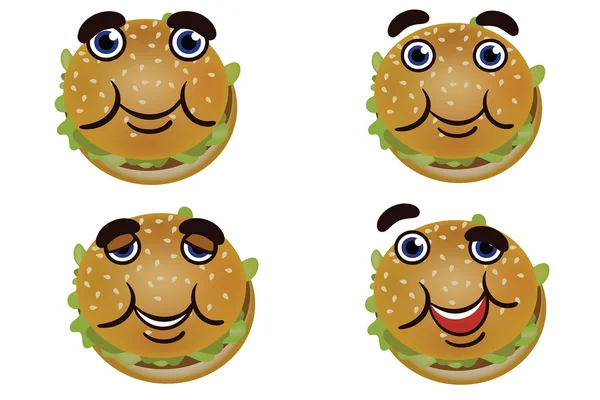 Neşeli şirin burger