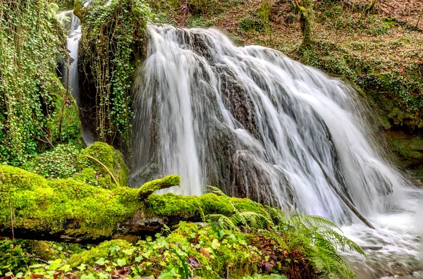 Beautiful waterfall in nature Altube — Stock Photo, Image