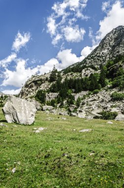 Pirene Dağları peyzaj