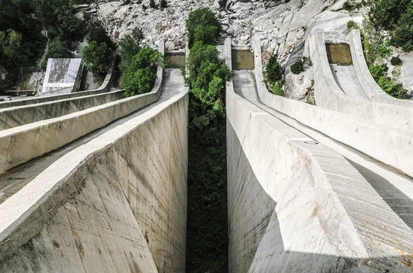 Cola-del Embalse de Cavallers. Stockfoto