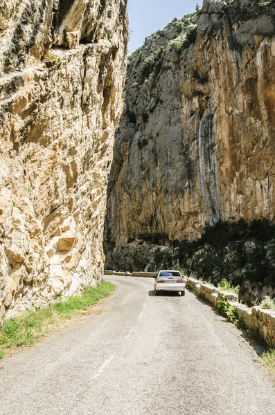 Road Trough The Pyrenees Mountains — Stock Photo, Image